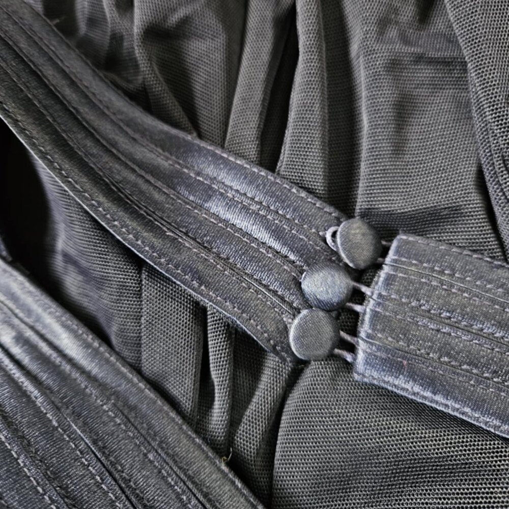 Navy Vintage Cache Halter Gown - Picture 8 of 13